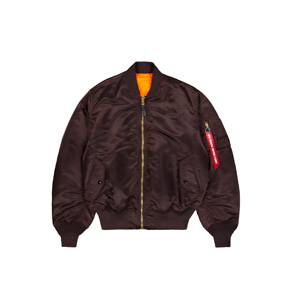 Alpha Industries MA-1 Heritage Bomber Jacket Hunter Brown 100101-696