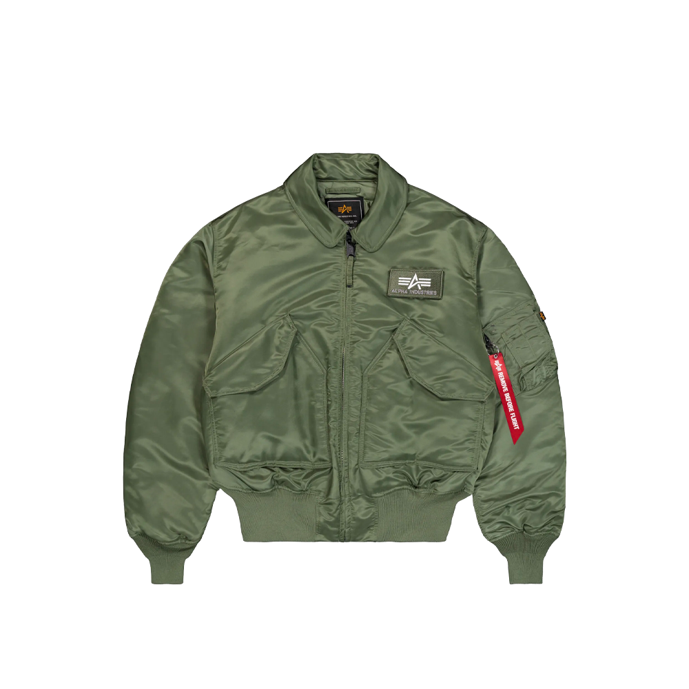 Alpha Industries CWU-45 Heritage Bomber Jacket Sage Green 100102-01