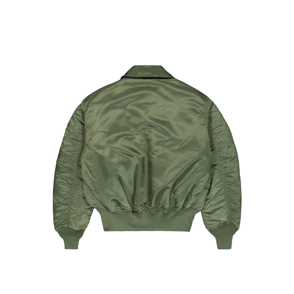 Alpha Industries CWU-45 Heritage Bomber Jacket Sage Green 100102-01 - Image 2