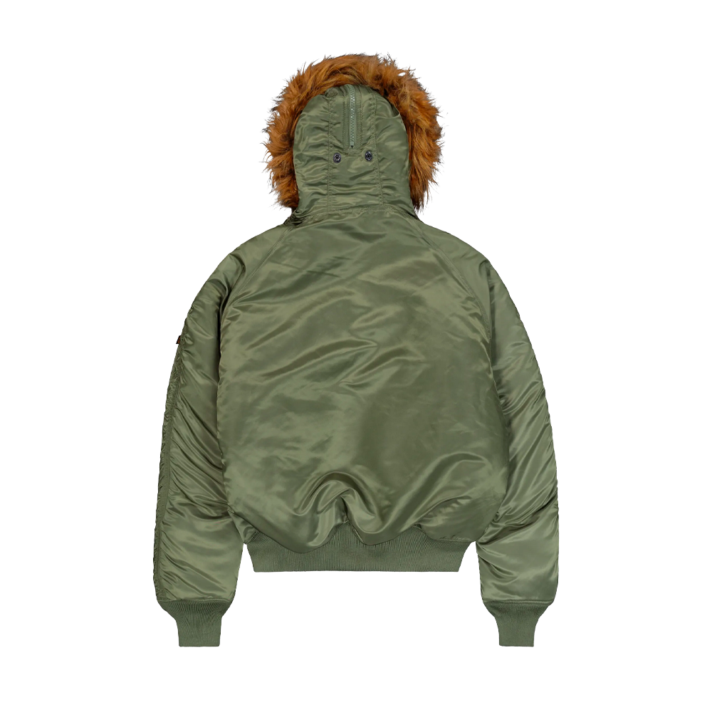 Alpha Industries N-2B Heritage Winter Jacket Sage Green 100105-01 - Image 2