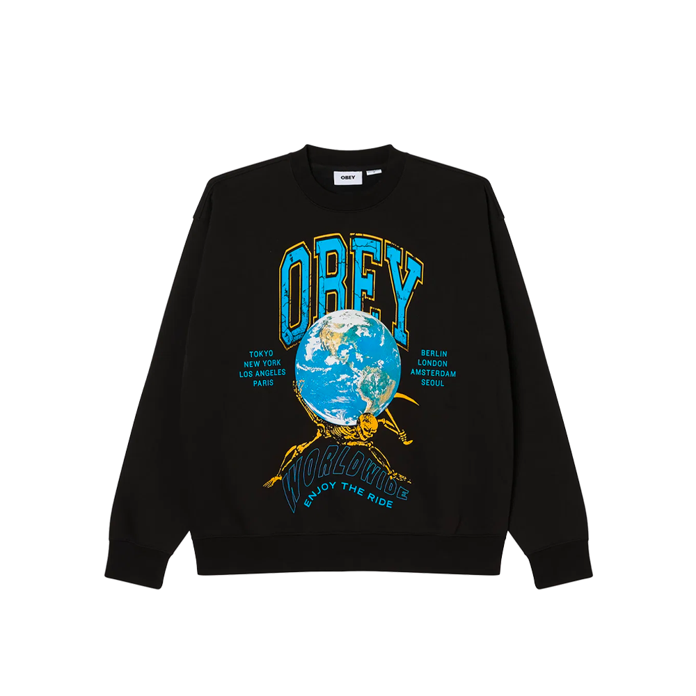 Obey Enjoy The Ride Crewneck Black 112864431_BLK