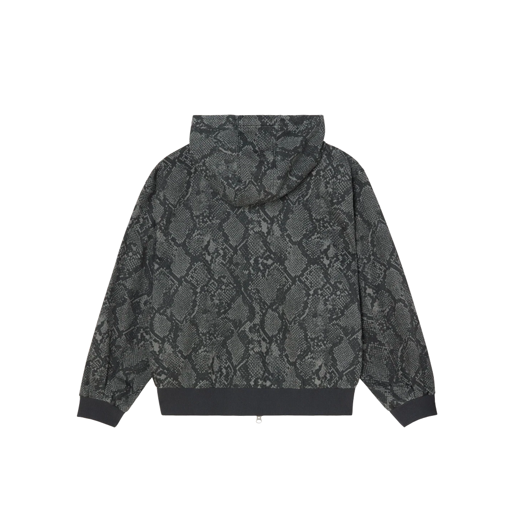 Obey Glen Zip Up Jacket Grey Snake 121800593_GSN - Image 2