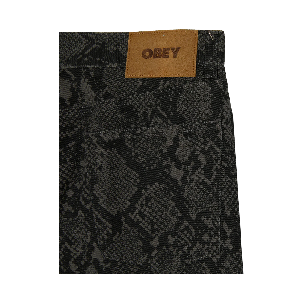 Obey Classic Baggy Denim Snake Print 142010109_SNP - Image 3