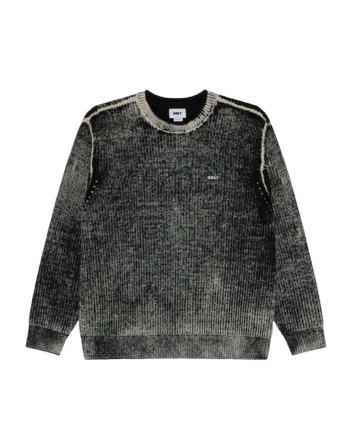 Obey Spray Effect Sweater Dark Black Multi 151000109_DBM