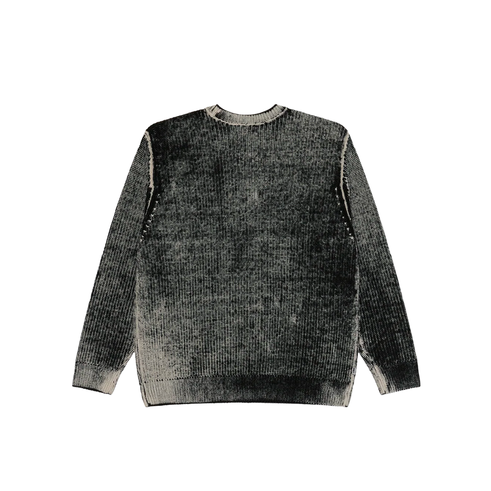 Obey Spray Effect Sweater Dark Black Multi 151000109_DBM - Image 2