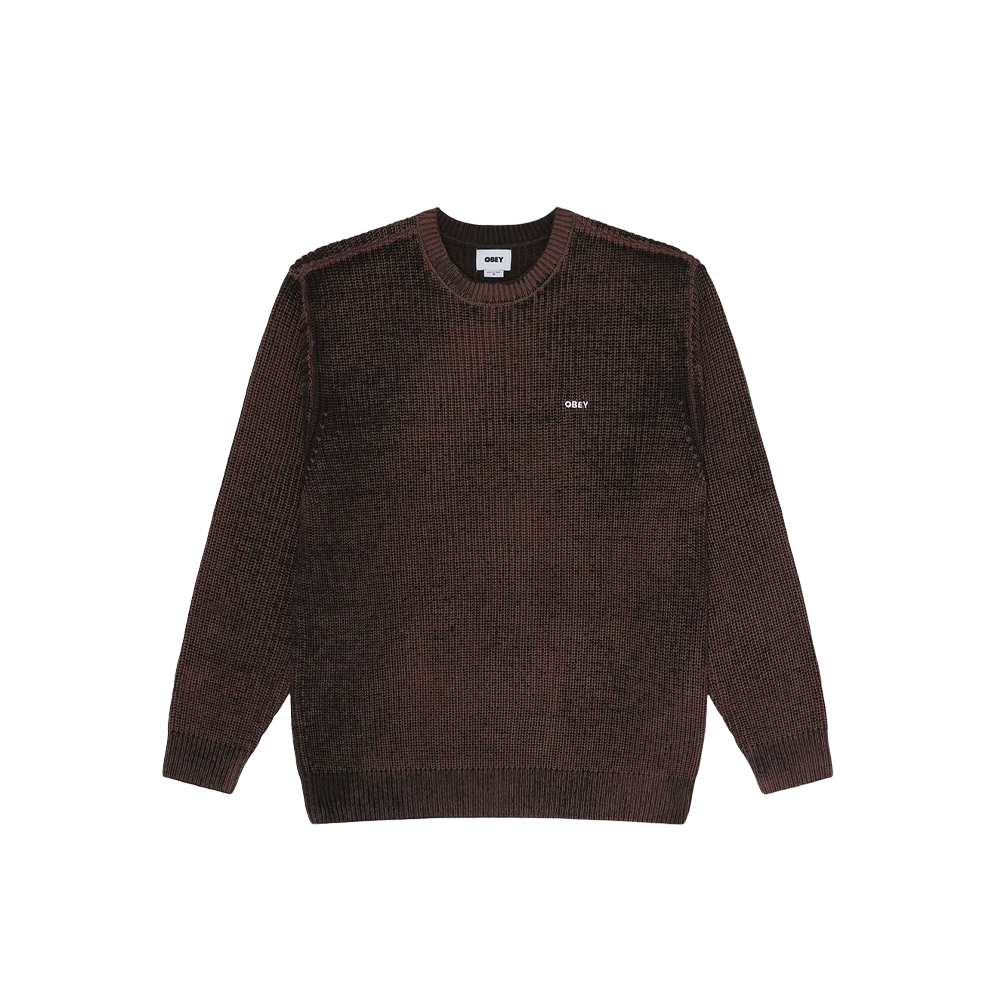Obey Spray Effect Sweater Morel Multi 151000109_MRM