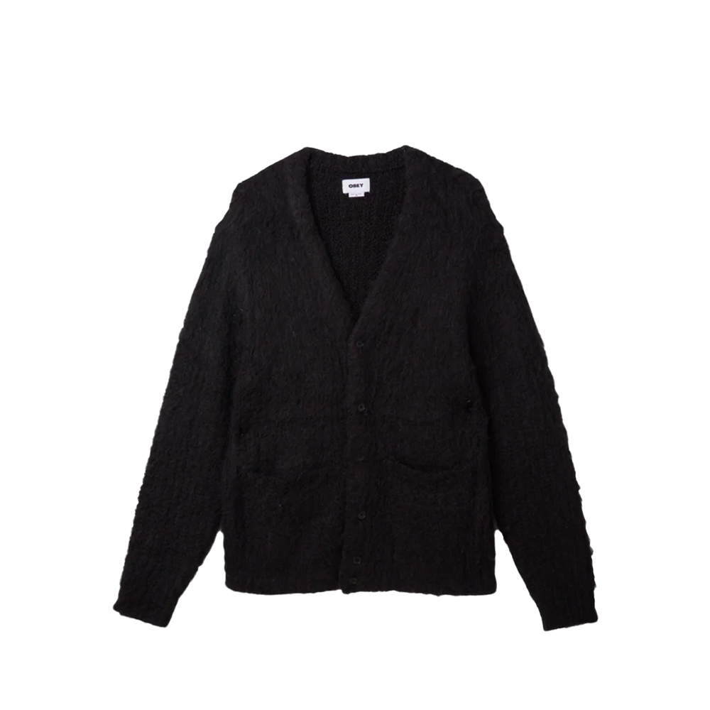 Obey Patron Cardigan Black 151010025_BLK