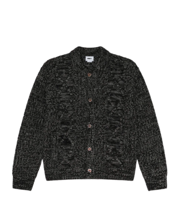 Obey Isar Button Up Sweater Charcoal Multi 151010048_CHM