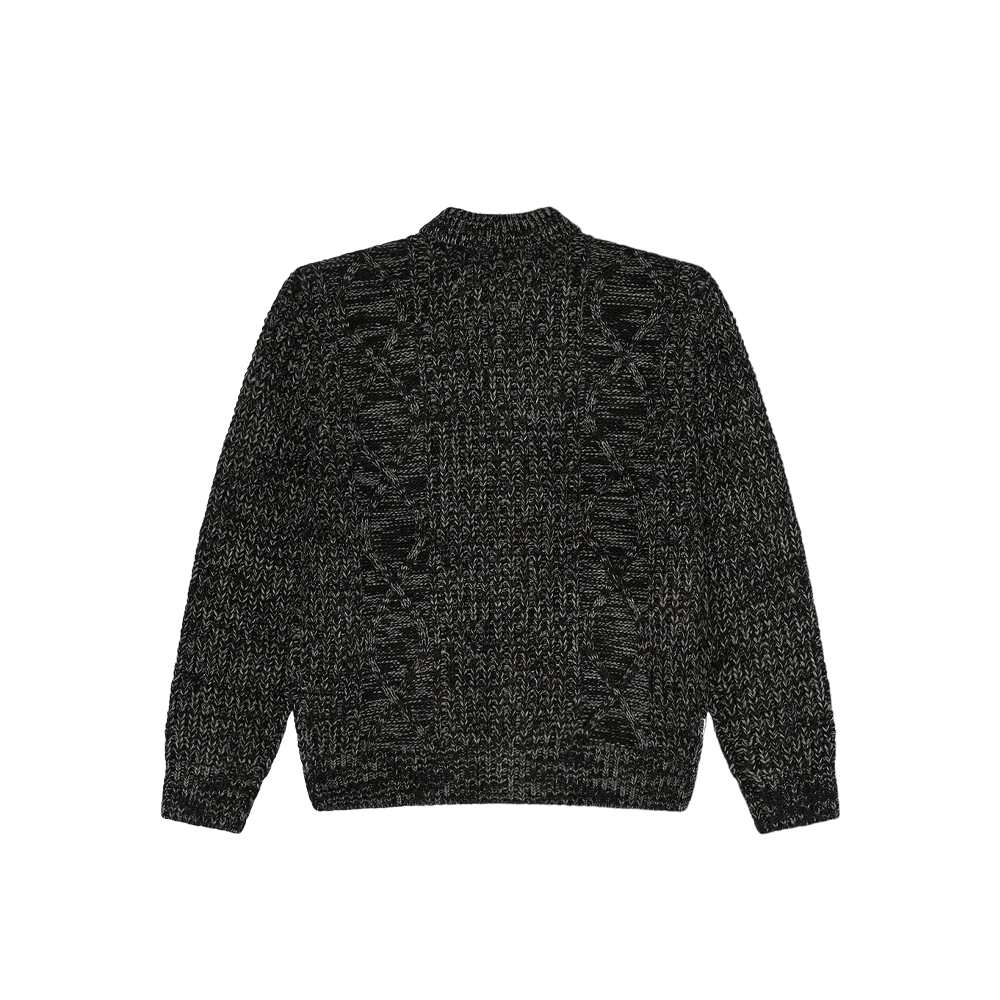 Obey Isar Button Up Sweater Charcoal Multi 151010048_CHM - Image 2