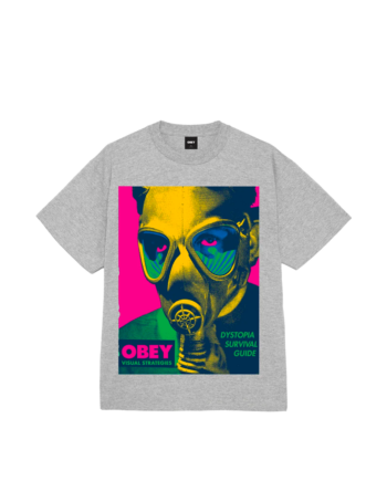 Obey Gas Mask Tee Heather Grey 165264485_HGR