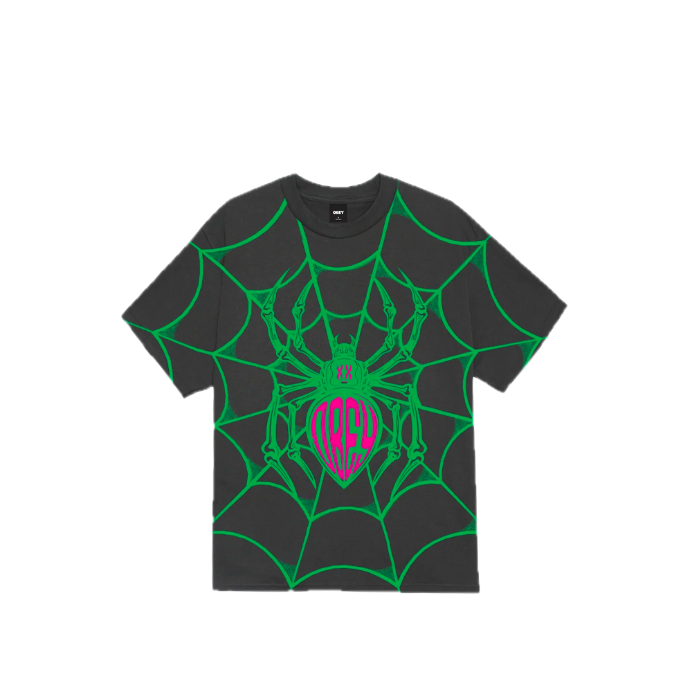 Obey Spider Classic T-Shirt Vintage Black 165264552_BLK