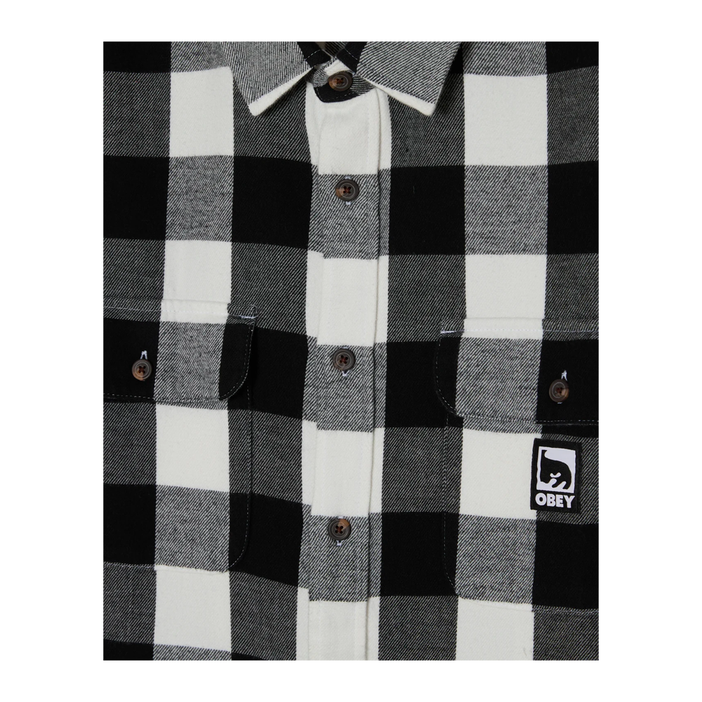 Obey Jones Shirt Vintage White Multi 181200435_VWH - Image 3