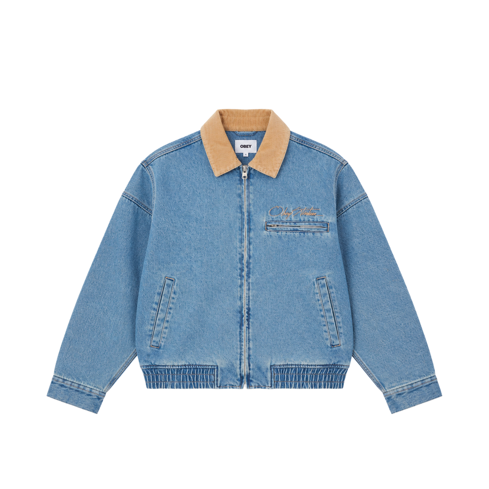 Obey Ezra Workwear Jacket Heavy Vintage Indigo 221800453_HVI