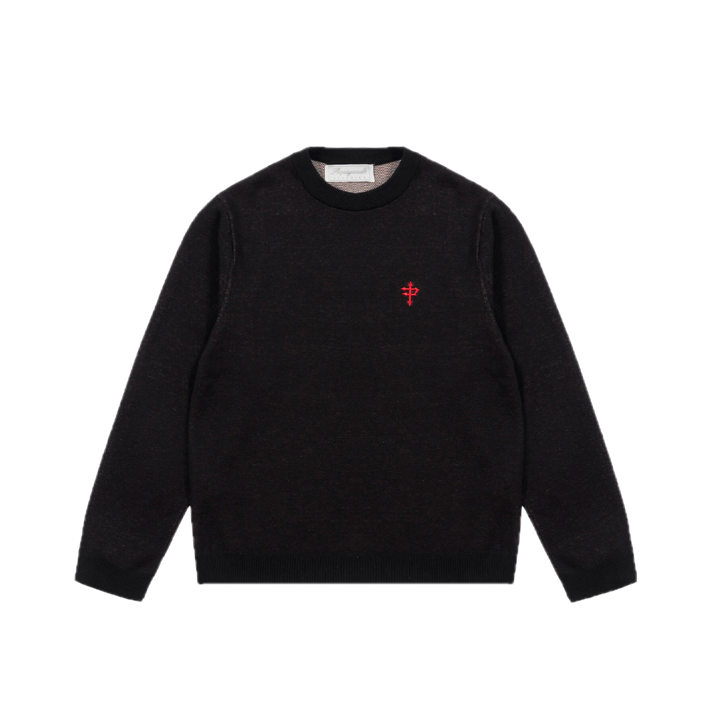 Propaganda Cherry Skull Sweater Black 26FWPROU940 - Image 2