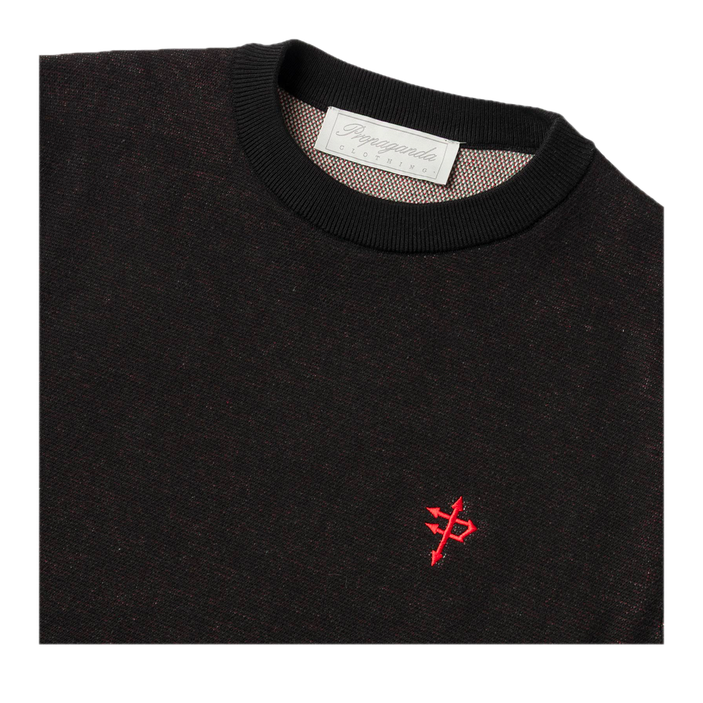Propaganda Cherry Skull Sweater Black 26FWPROU940 - Image 3