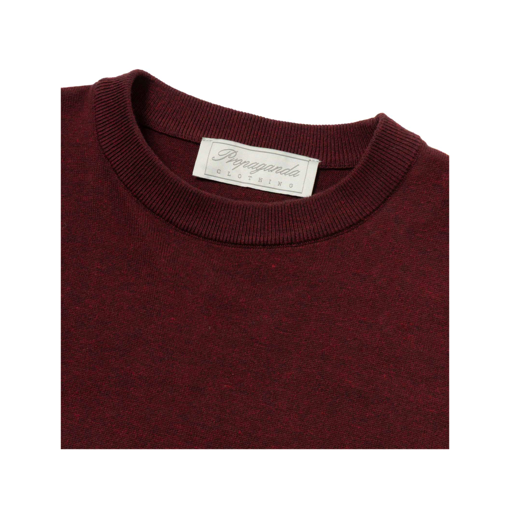Propaganda Ribs Sweater Burgundy 26FWPROU944 - Image 5