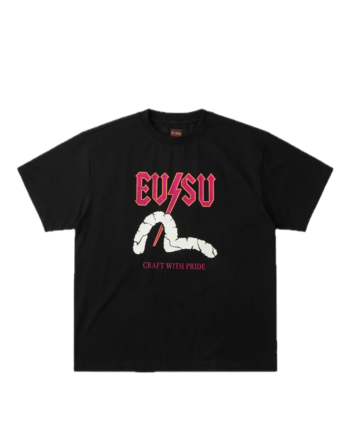 Evisu Lightning Seagull Graphic Print Loose Fit T-Shirt Black 2EAEJM6TS6088LFCT