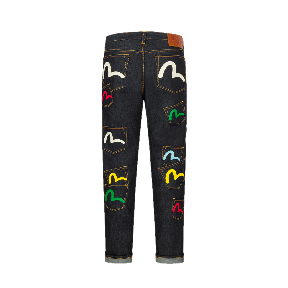 Evisu Multi-Pocket Regular Fit Jeans Indigo 2EAHTM4JE125600DN