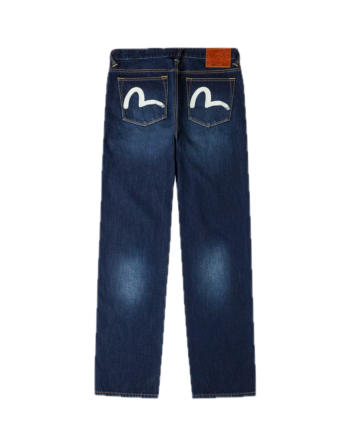 Evisu Ecru Brushstroke Seagull Print Regular Fit Jeans Indigo 2EAHTM5JE123420DN
