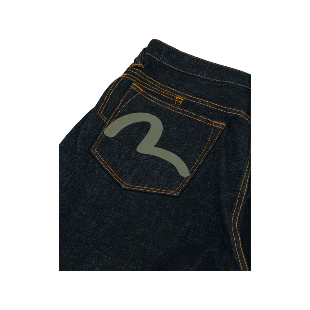 Evisu Grey-White Seagull Print Pocket Selvedge Jeans Indigo 2EAHTM6JE100117DN - Image 5