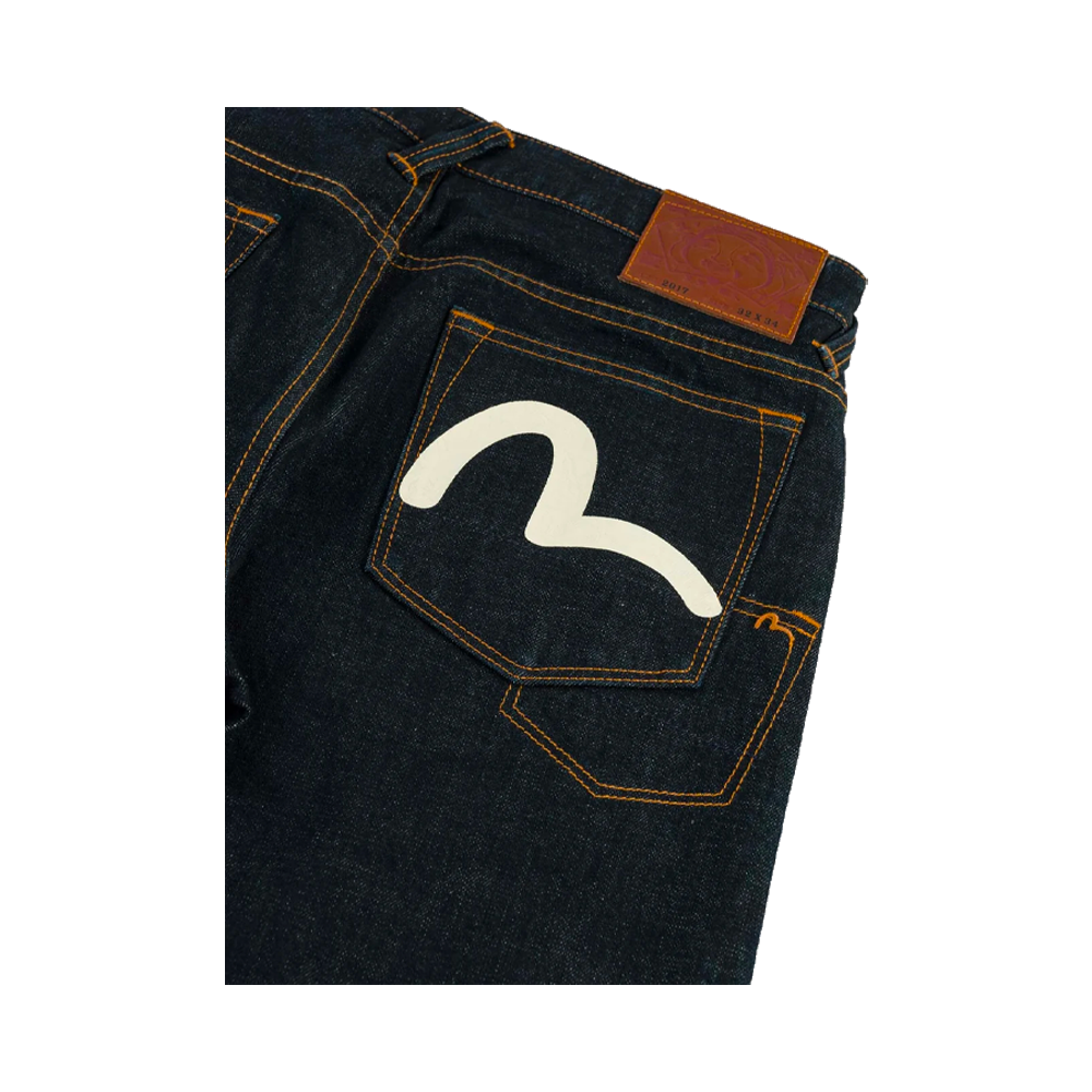 Evisu Grey-White Seagull Print Pocket Selvedge Jeans Indigo 2EAHTM6JE100117DN - Image 4