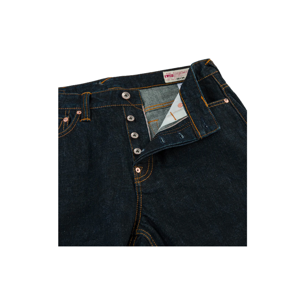 Evisu Grey-White Seagull Print Pocket Selvedge Jeans Indigo 2EAHTM6JE100117DN - Image 3