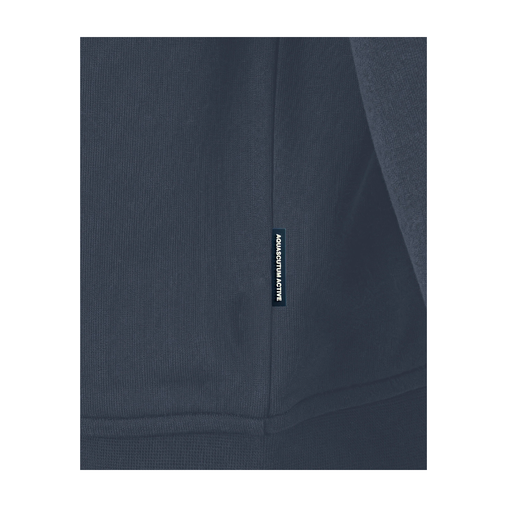 Aquascutum Active Badge Hoodie Fleece Navy AA-A006-SW016_NVY - Image 3