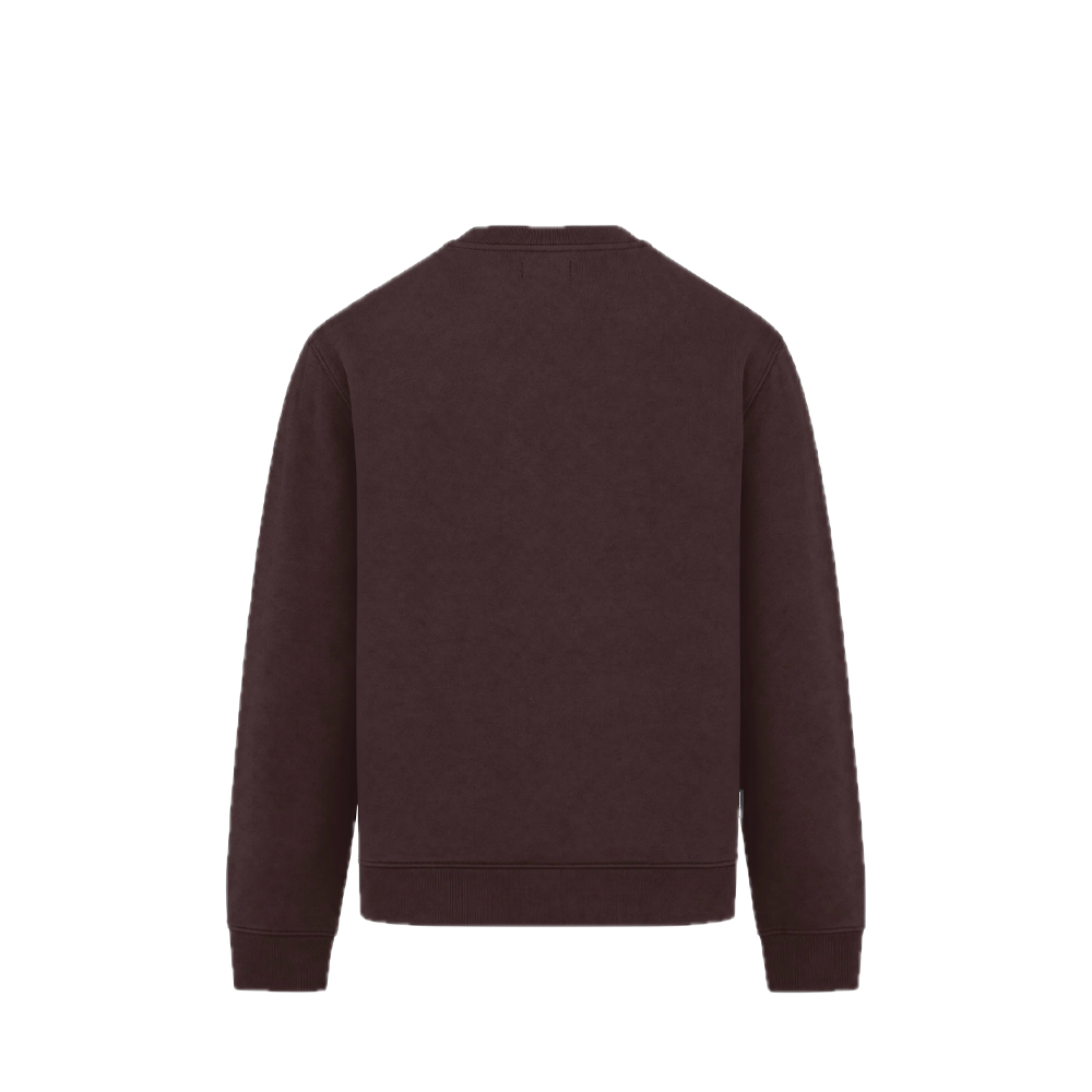 Aquascutum Crewneck Badge Fleece Chocolate AA-A006-SW033_CHC - Image 2