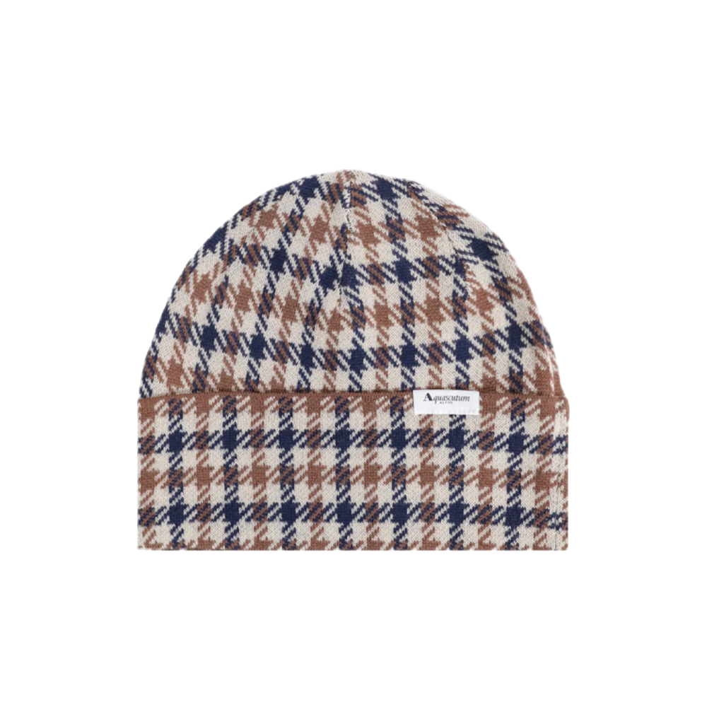 Aquascutum Active Club Check Beanie Club Check AA_A004_CP004