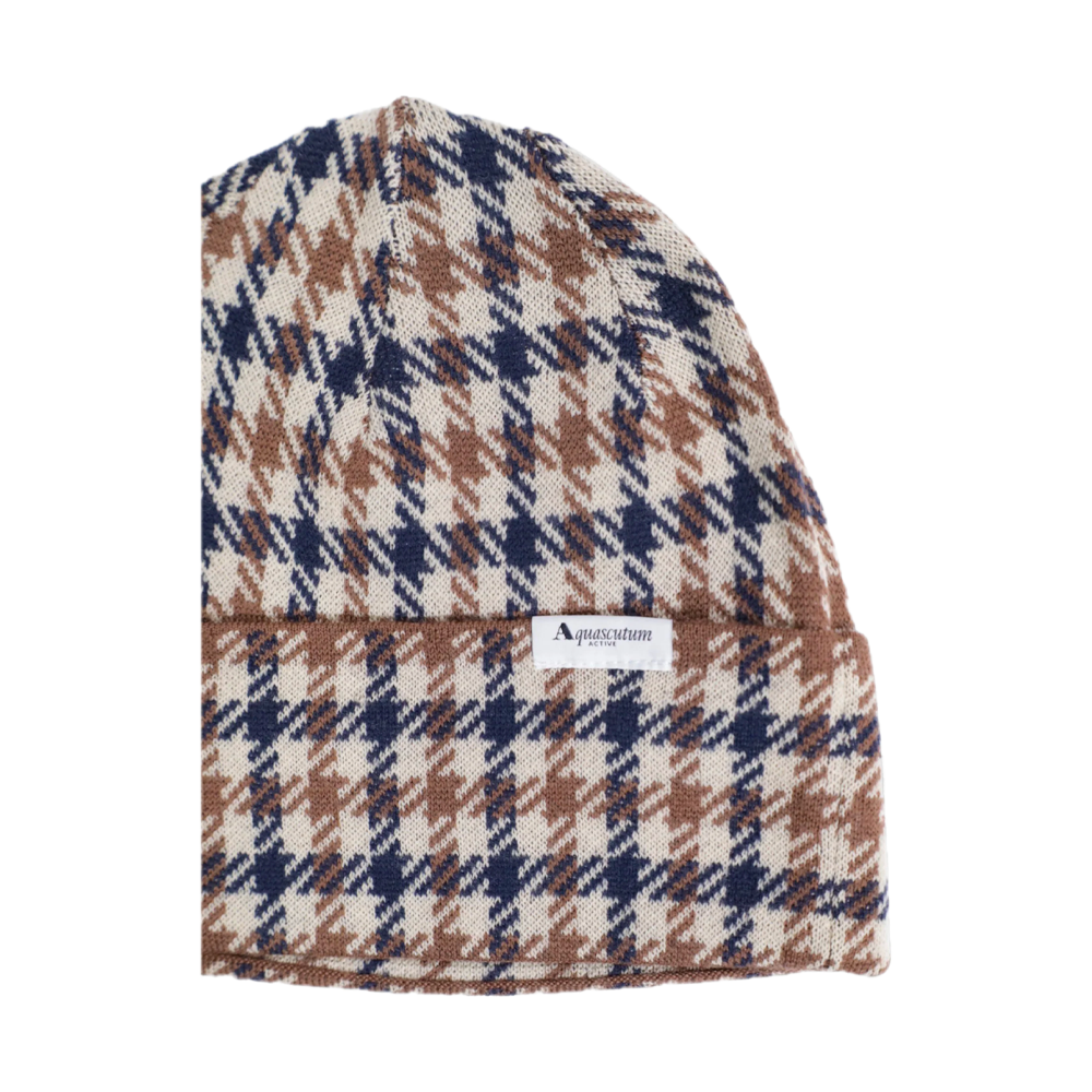 Aquascutum Active Club Check Beanie Club Check AA_A004_CP004 - Image 3