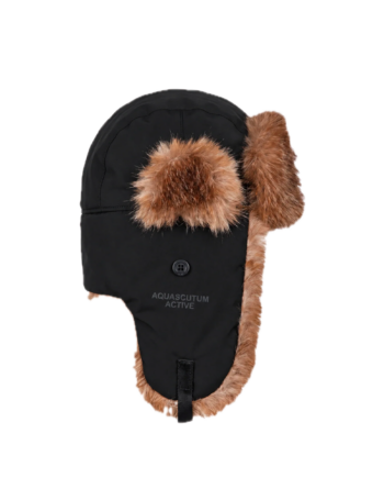 Aquascutum Active Lamina Pilot Hat Black AA_A006_CP005_BLK