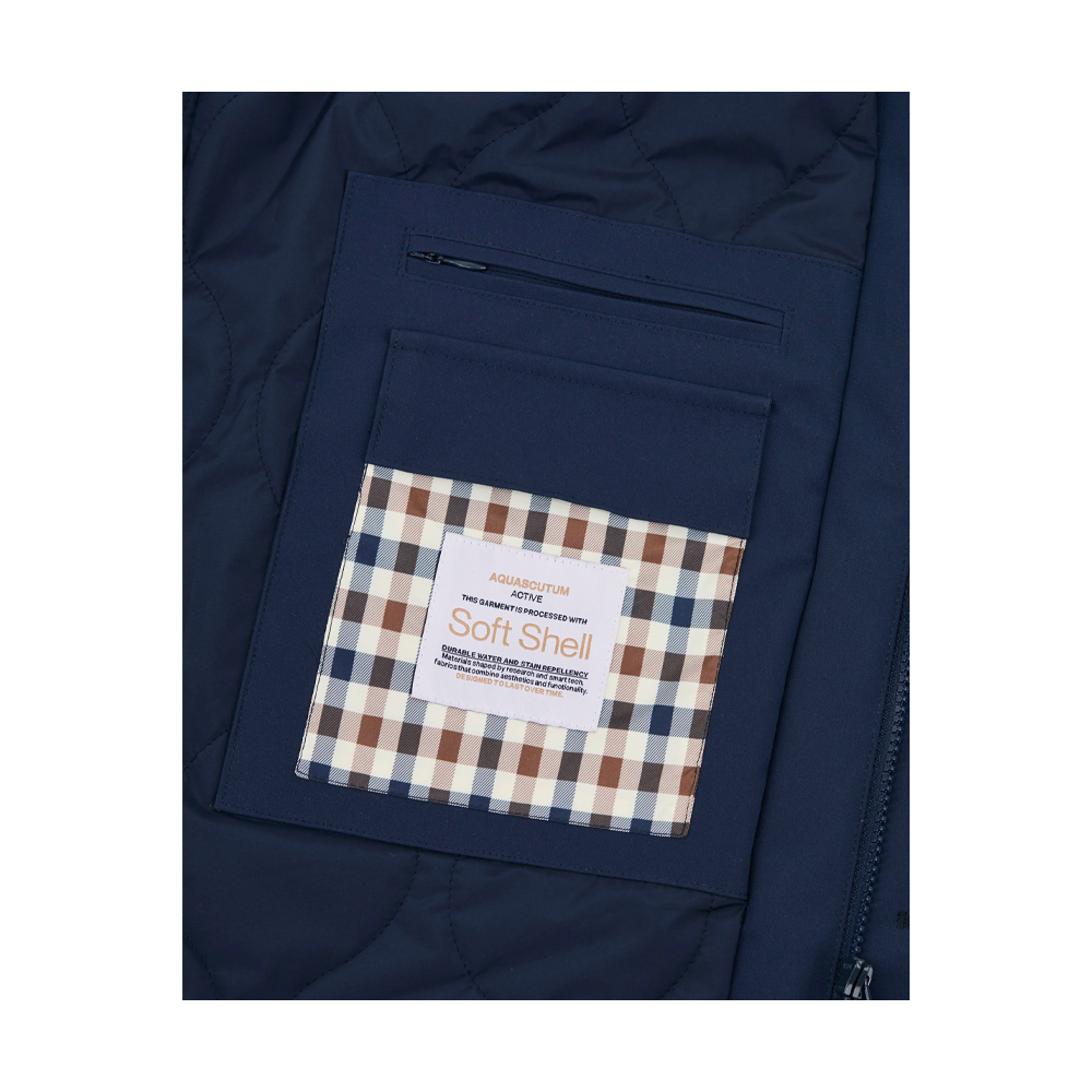 Aquascutum Active Soft Shell Trench Navy AA-A006-JK030_NVY - Image 3