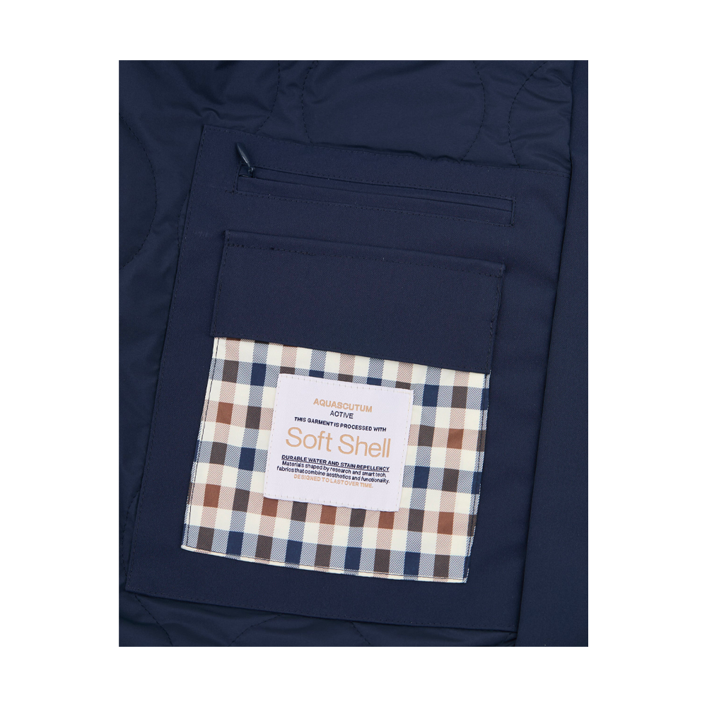Aquascutum Active Soft Shell Short Parka Navy AA-A006-JK031_NVY - Image 3