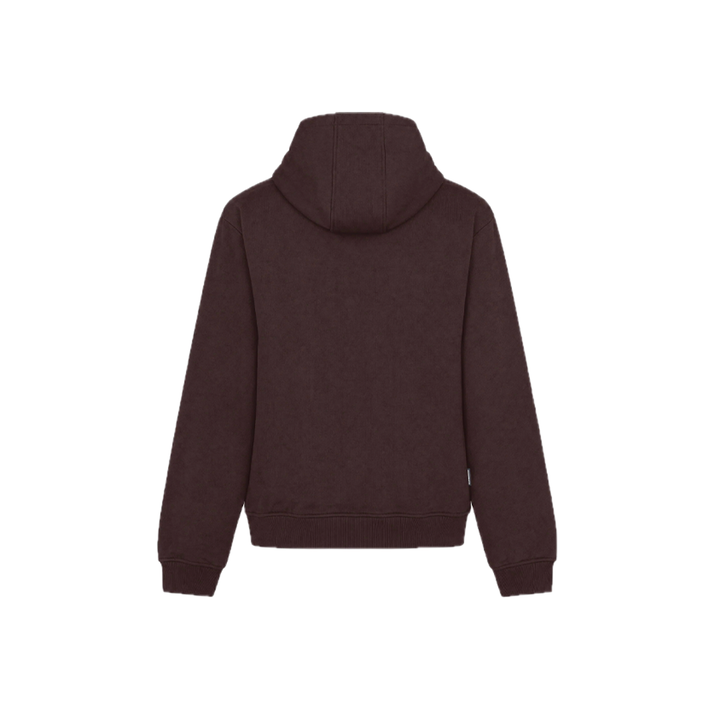 Aquascutum Active Badge Hoodie Fleece Chocolate AA-A006-SW016_CHC - Image 2