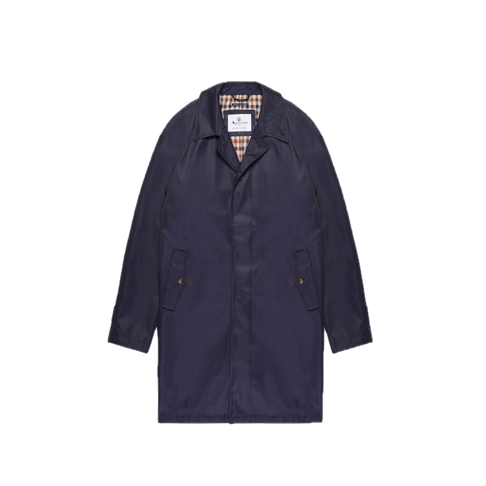 Aquascutum Active Archival Mac Coat Navy AA_A005_JK001_NVY