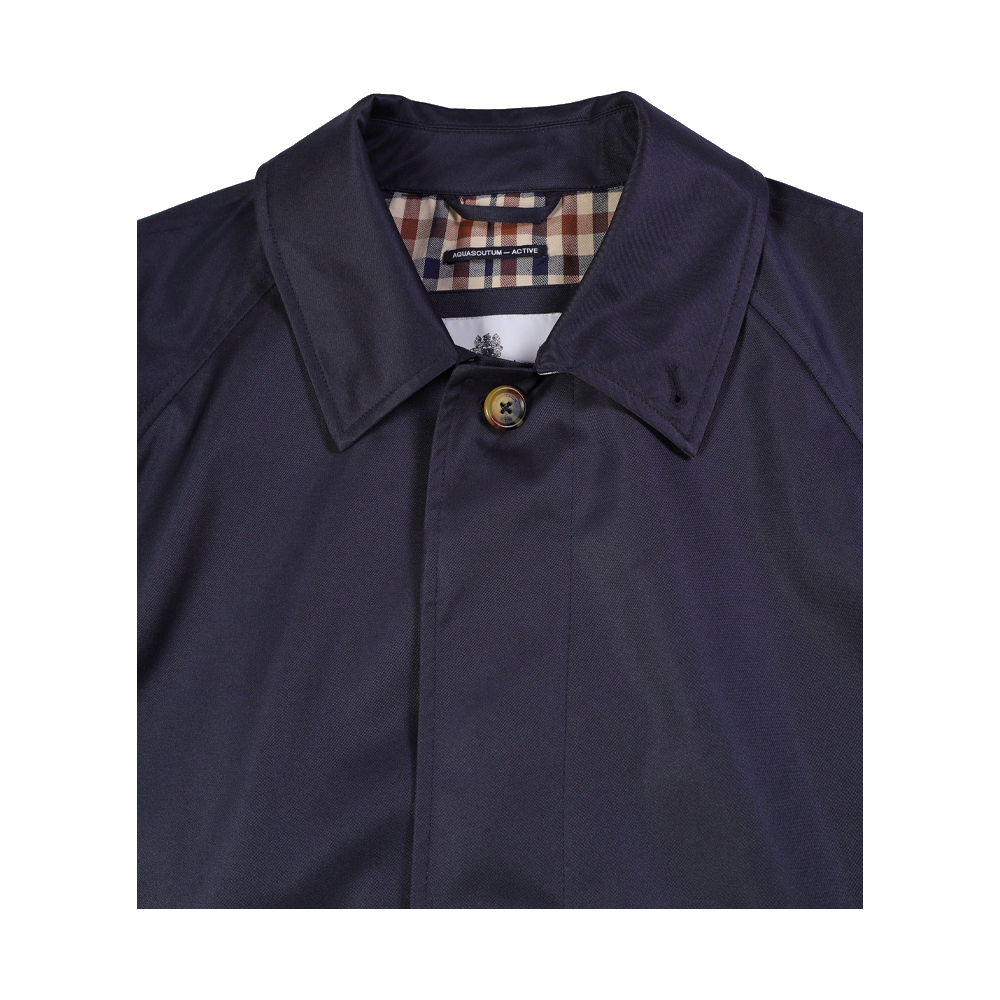 Aquascutum Active Archival Mac Coat Navy AA_A005_JK001_NVY - Image 4