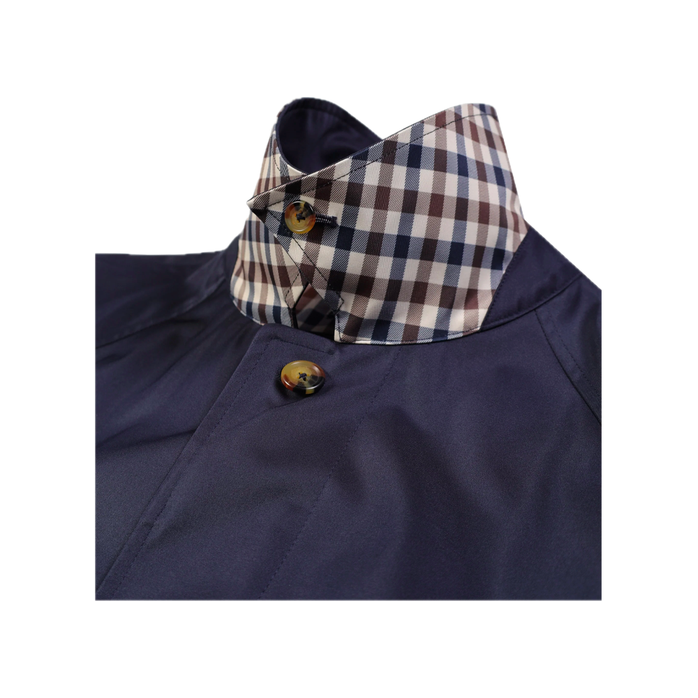 Aquascutum Active Archival Mac Coat Navy AA_A005_JK001_NVY - Image 3