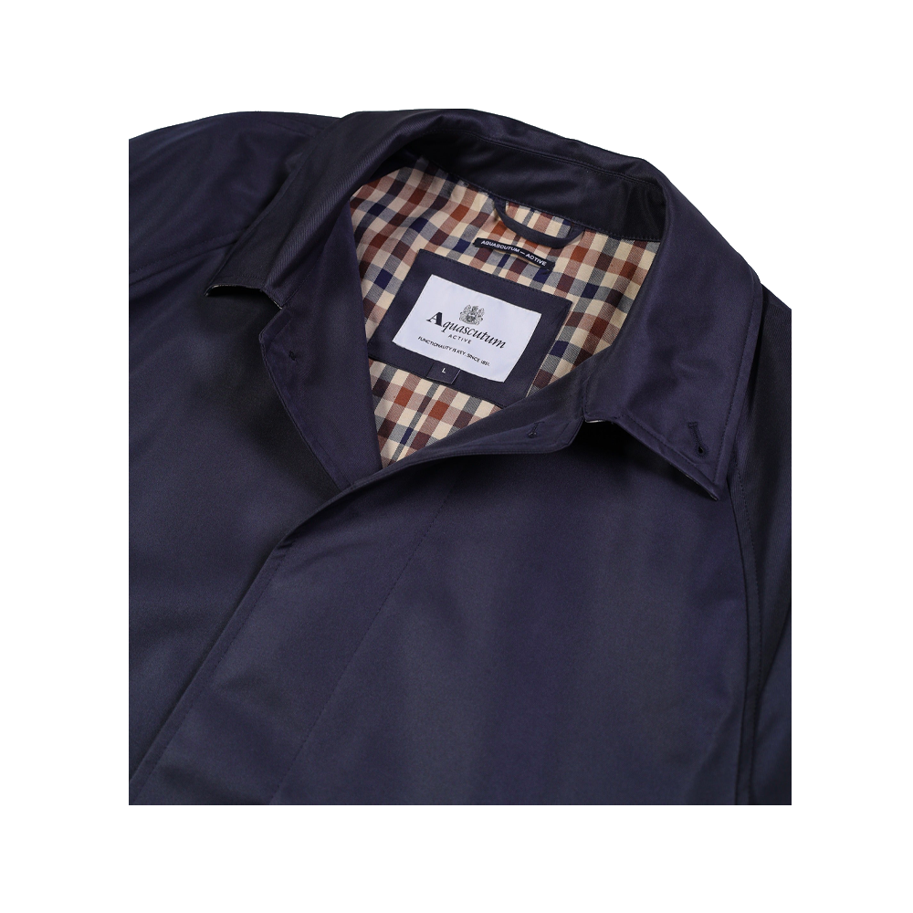 Aquascutum Active Archival Mac Coat Navy AA_A005_JK001_NVY - Image 5