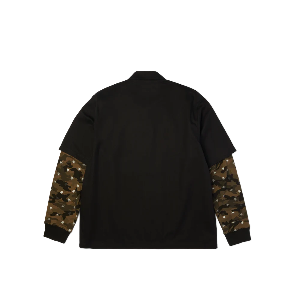HUF Shadows Long Sleeve Work Shirt Black BU00288_BLK - Image 2