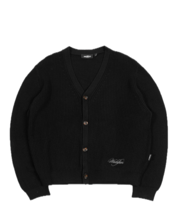 Wasted Paris Script Cardigan Black W67364_BLK