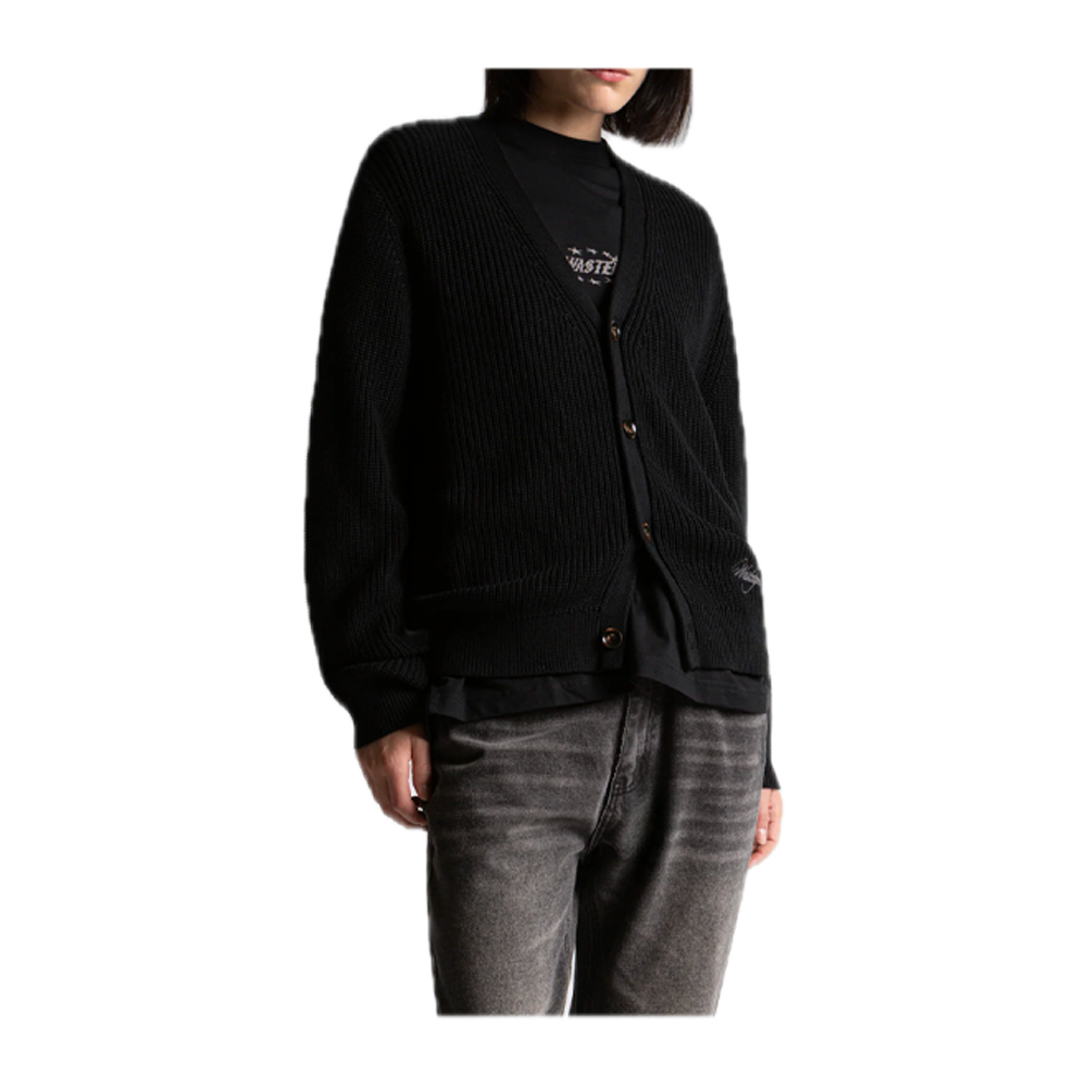 Wasted Paris Script Cardigan Black W67364_BLK - Image 3