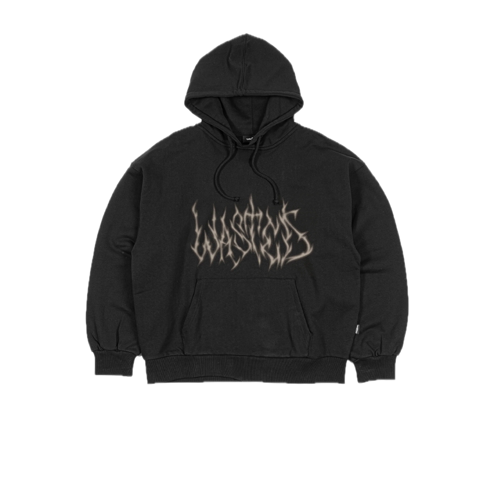 Wasted Paris Hoodie Boxy Chainsaw Black WST_CHAIN_HB_BLK
