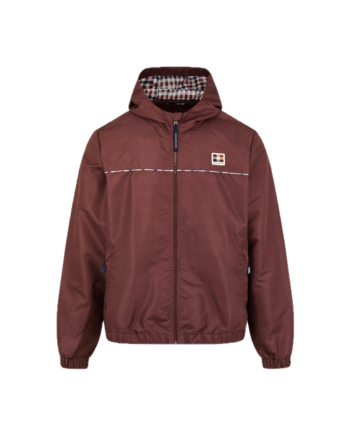 Aquascutum Active Diamond Wave Badge Tracktop Chocolate AA_A006_SW030