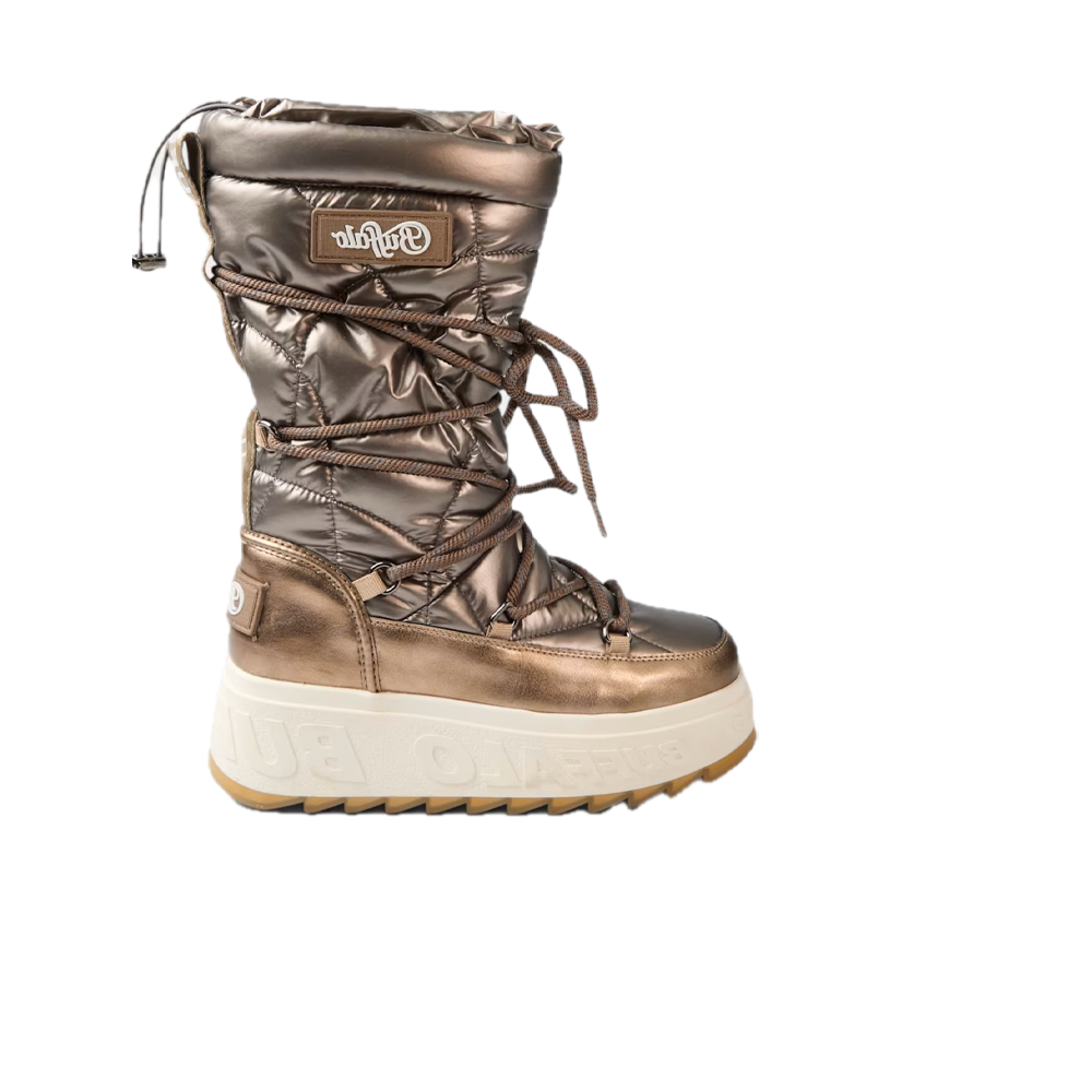 Buffalo Eliza Snow Hi Vegan Nappa Nylon Gold 02752899