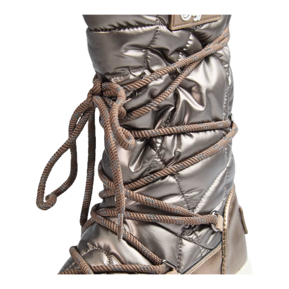 Buffalo Eliza Snow Hi Vegan Nappa Nylon Gold 02752899 - Image 5