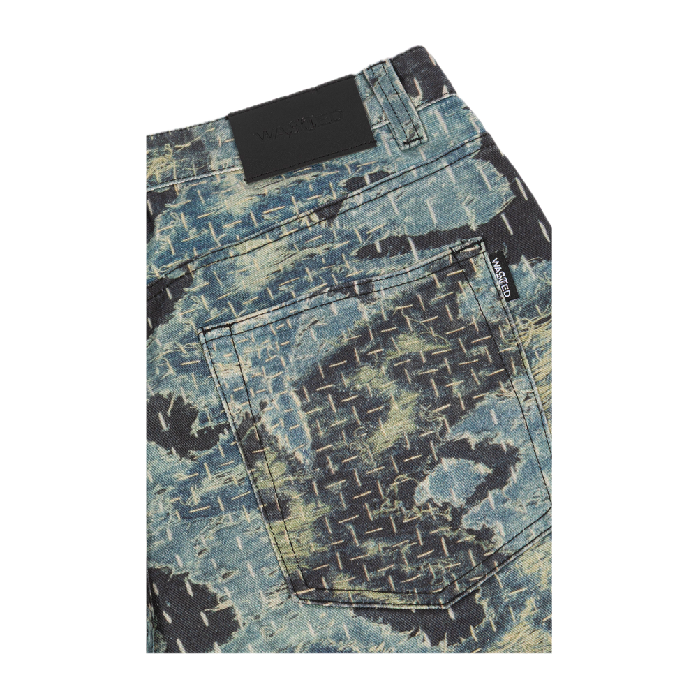 Wasted Paris Trompe L'Oeil Boro Grant Pant Blue W67367_BLU - Image 4