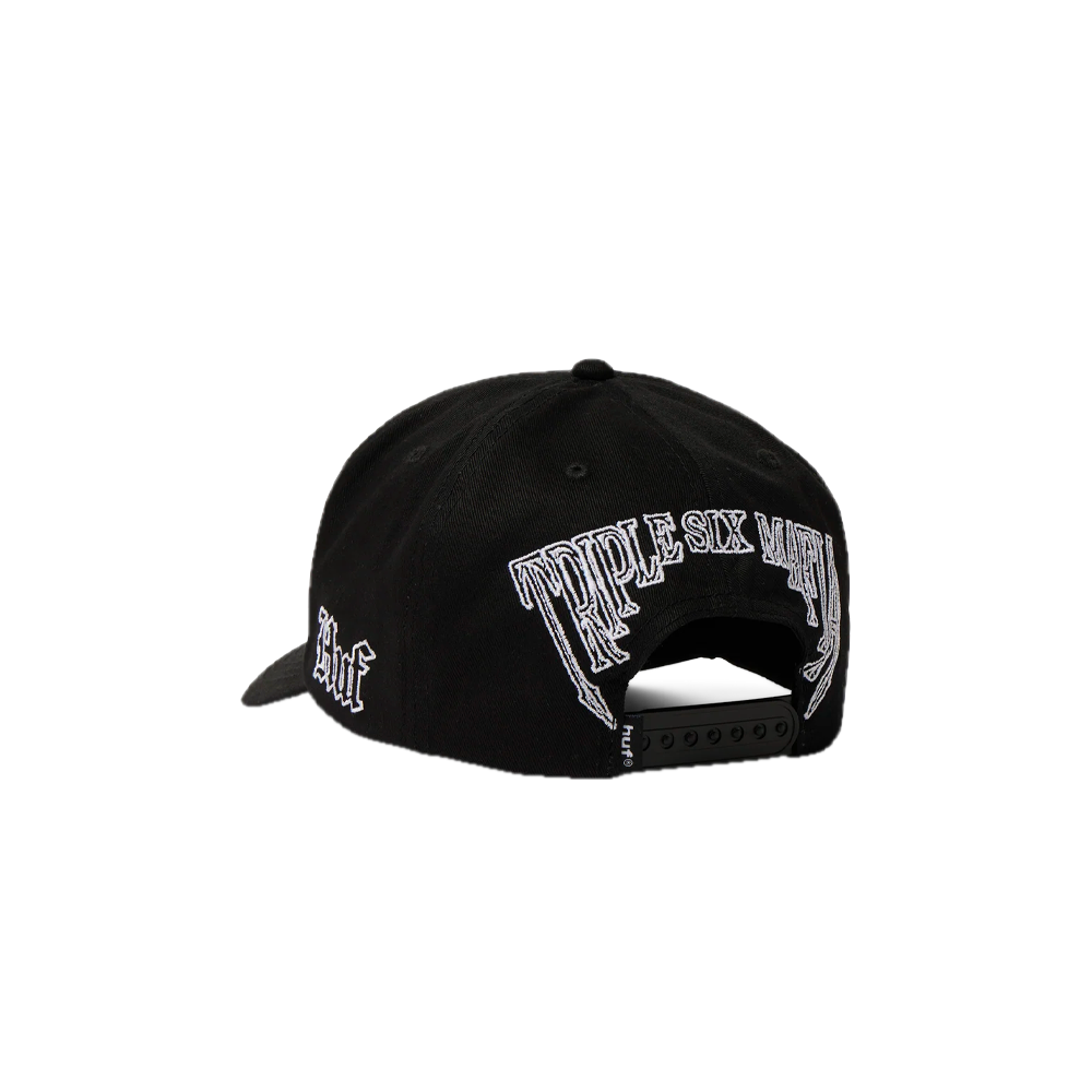 HUF x Three 6 Mafia Snapback Hat Black HT01022_BLK - Image 3