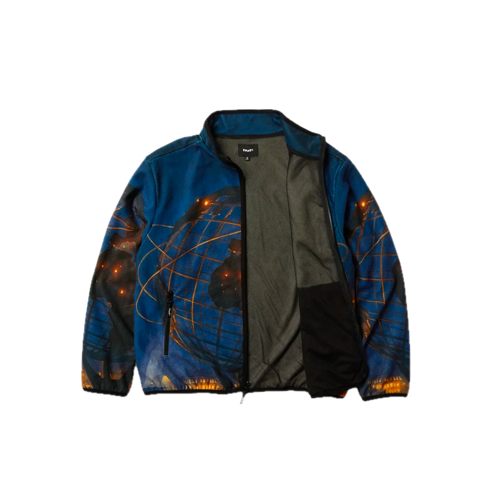 HUF Flushing Polar Fleece Jacket Multi JK00519_MLT - Image 3