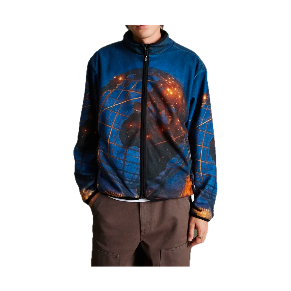 HUF Flushing Polar Fleece Jacket Multi JK00519_MLT - Image 4