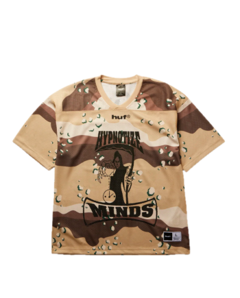HUF x Three 6 Mafia Football Jersey Camo KN00637_CMO